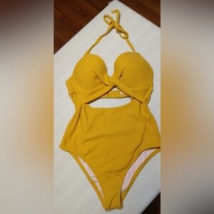 Women’s Mustard One Piece Swimsuit